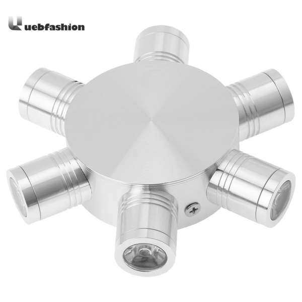 6W Waterproof LED Cross Star Wall Lamp Bedroom Background Light