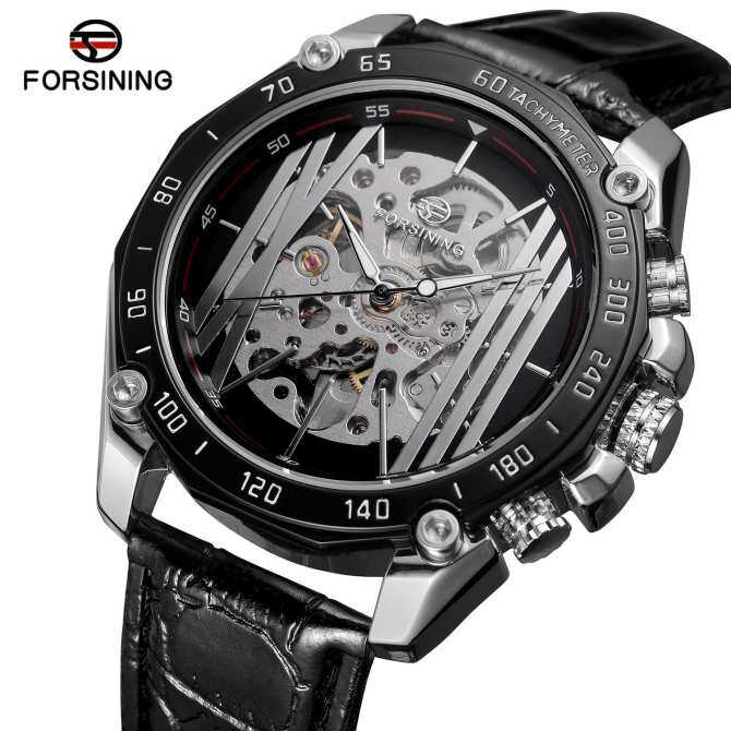 Forsining Men Watches Steampunk Design Luxury Gear Movement Creative