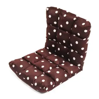 Lounge Sofa Floor Recliner Couch Folding Chair Cushion Fabric