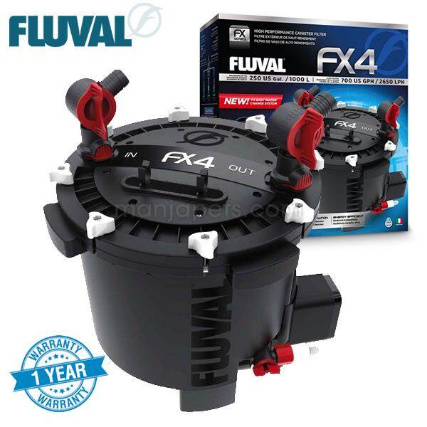 Fluval FX4 High Performance Canister Filter for Aquariums up to 250 US