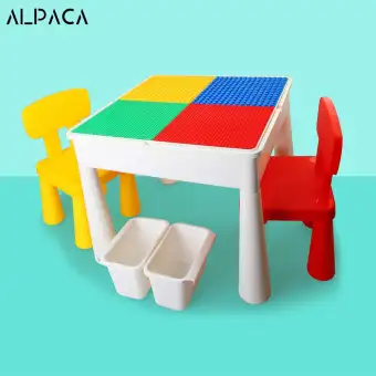 Multi Functional Blocks Learning Building Assembled Table Desk And