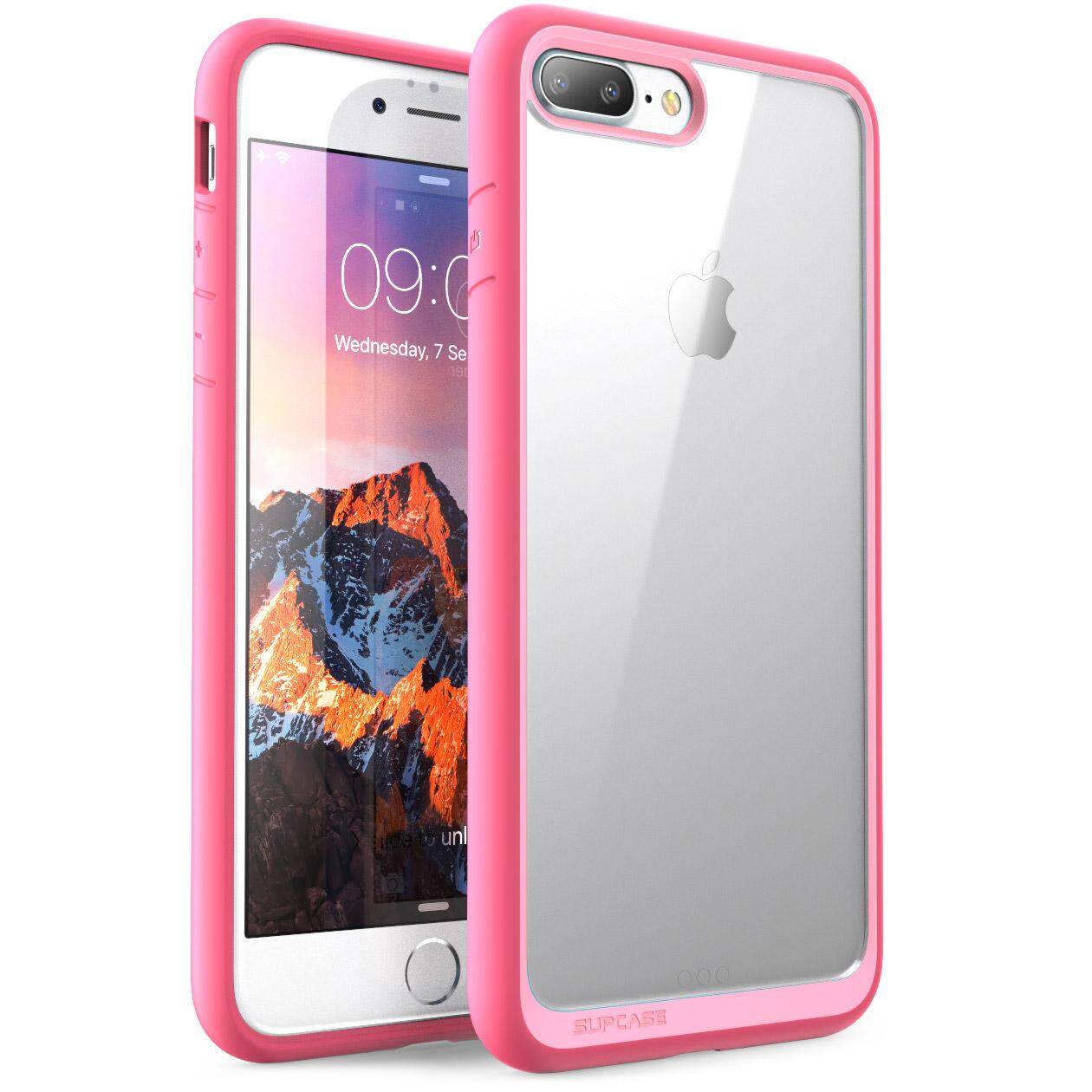 For iPhone 7 Plus/ 8 Plus Case SUPCASE TPU and PC Shockproof Protective Clear Case Transparent Back Cover