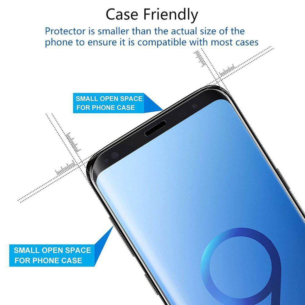 S9 Screen Protector Compatible with Samsung Galaxy S9 Friendly Anti-Scratch Bubble-Free Clear Blue