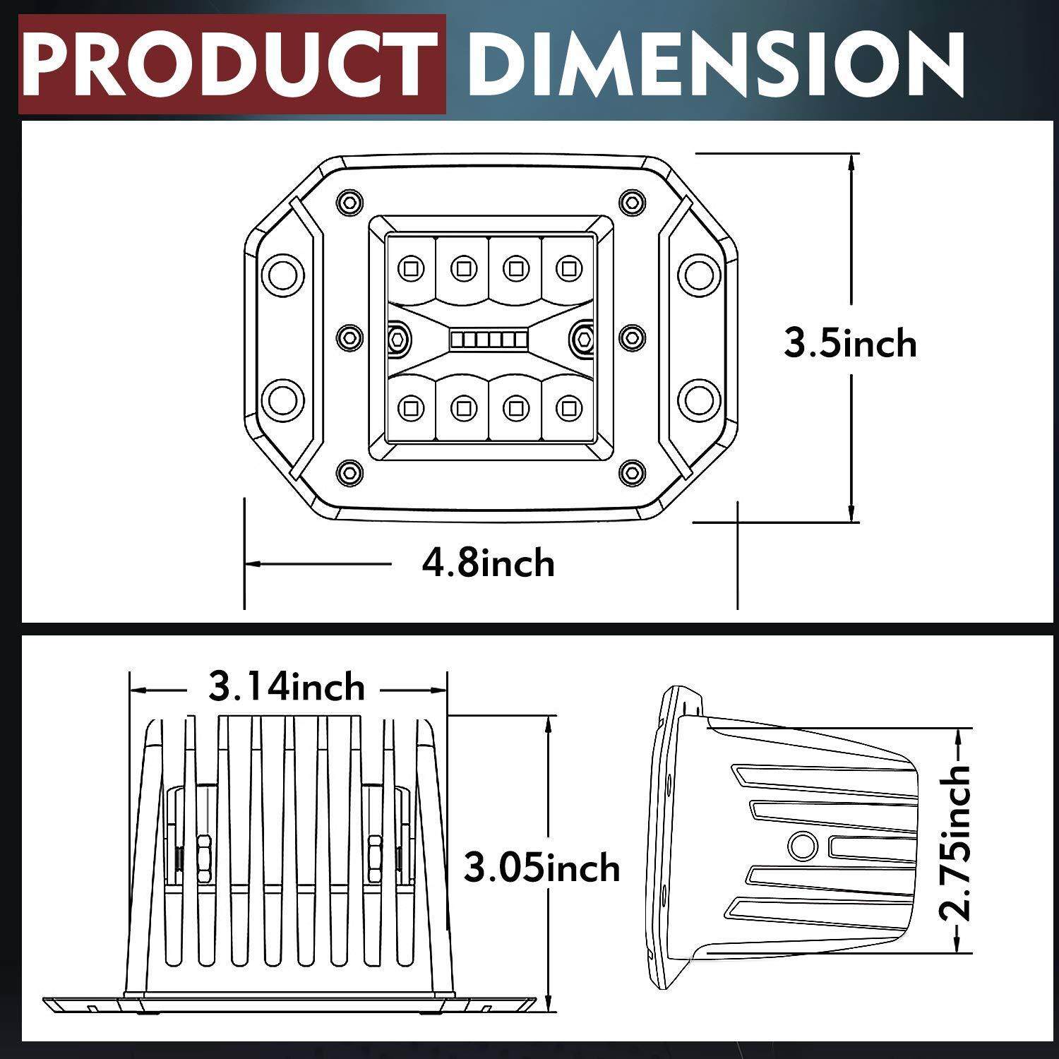 Xả Gắn ĐÈN LED Quả 2 cái 5 