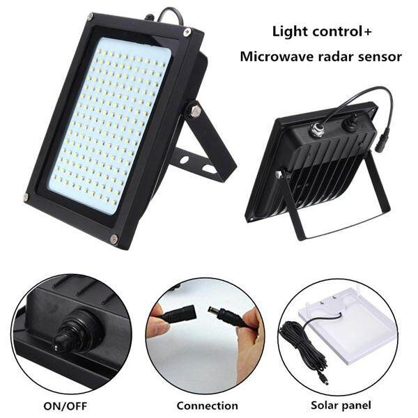 150 LED Solar Power Flood Light Sensor Motion Activated Outdoor Garden Path Lamp