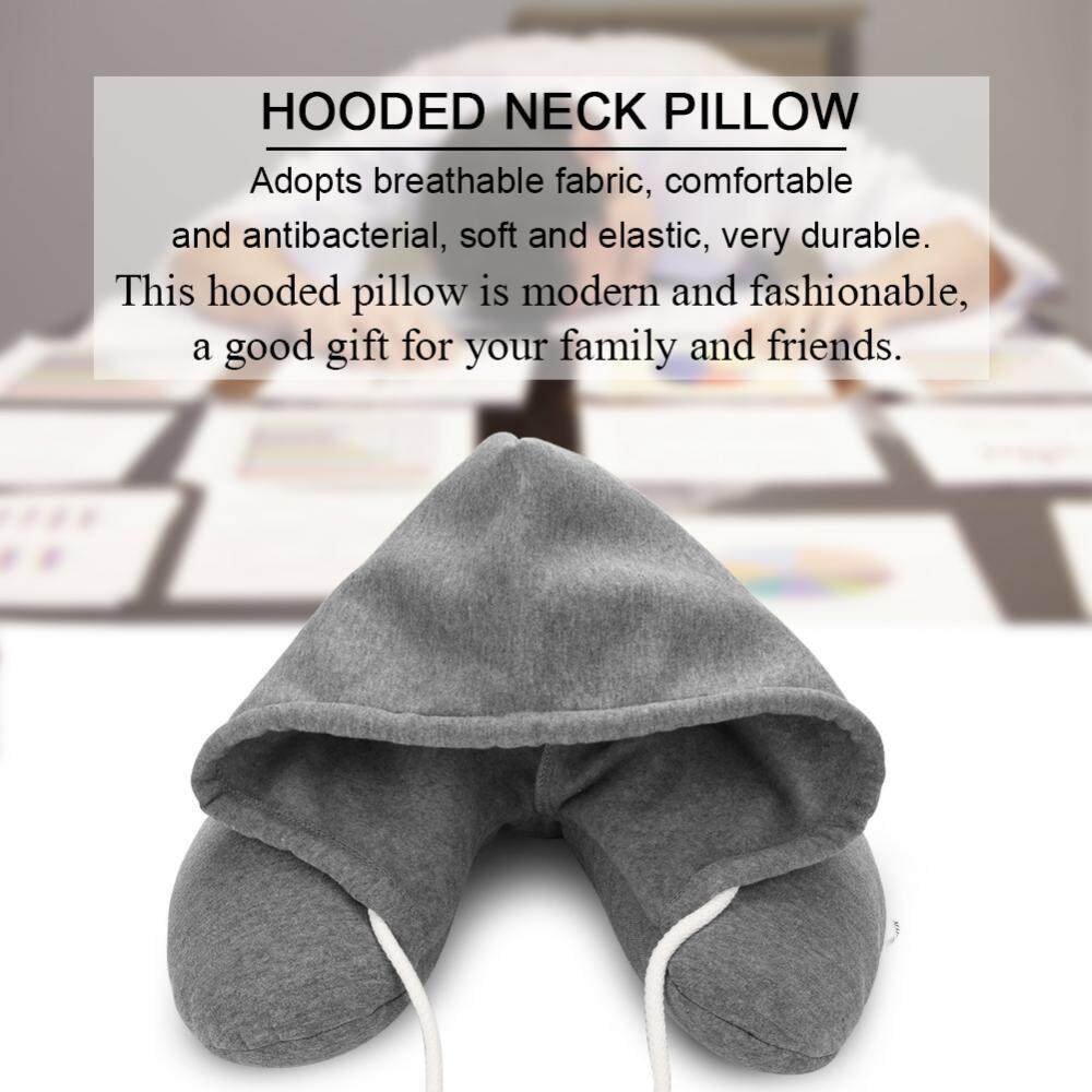 epayst【clearance sale+ready stock】Comfortable Hooded Neck Cervical Pillow Portable Travel Office U Shaped Rest Cushion