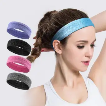1 Pcs Elastic Yoga Running Fitness Sweatband For Men Women