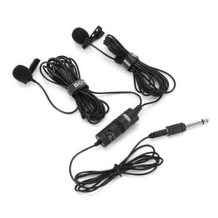 Lavalier Clip On Lapel Microphone Omnidirectional Mic with Easy Clip On System