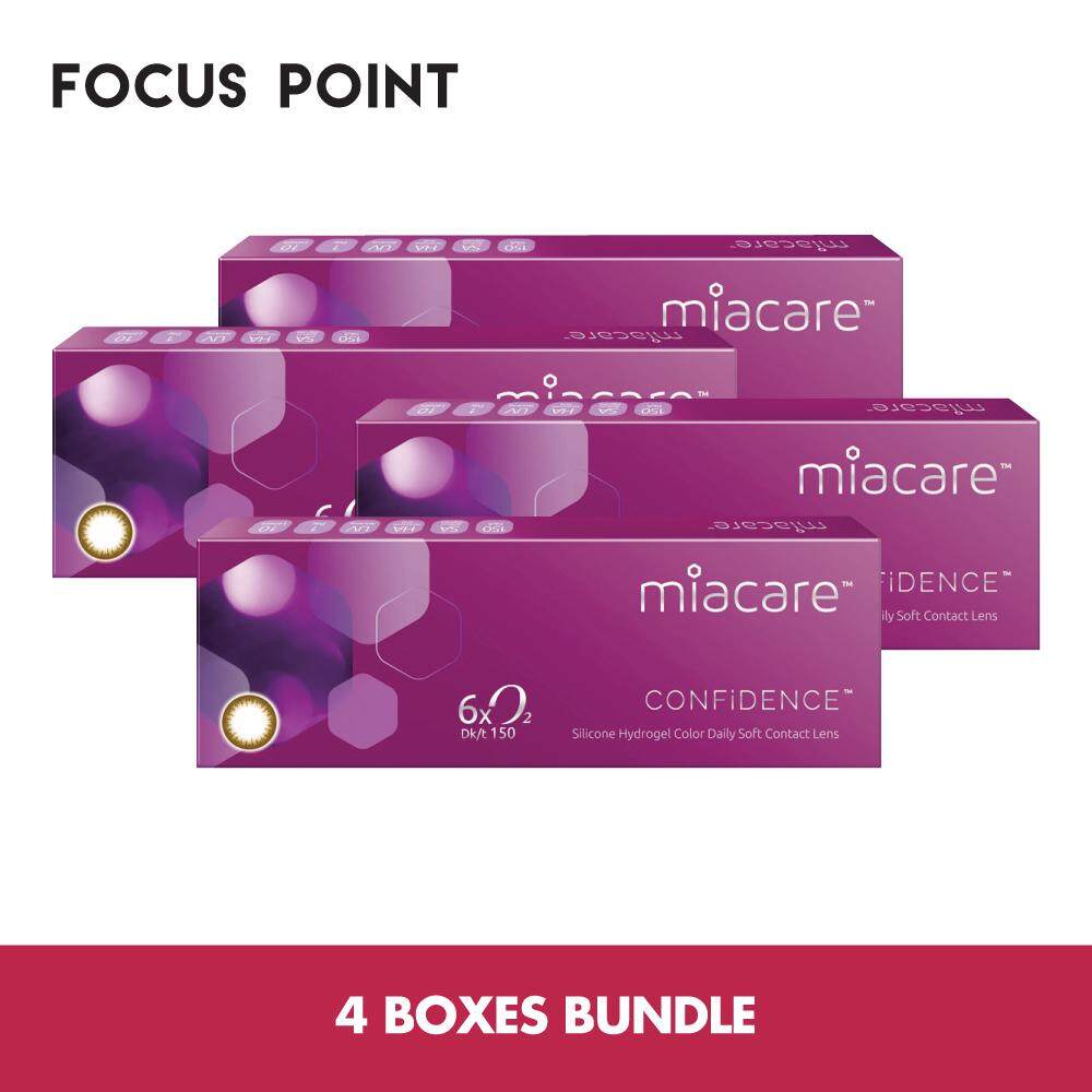 Miacare Confidence Color Daily Contact Lens (10 lenses/box) *4 BOXES BUNDLE*