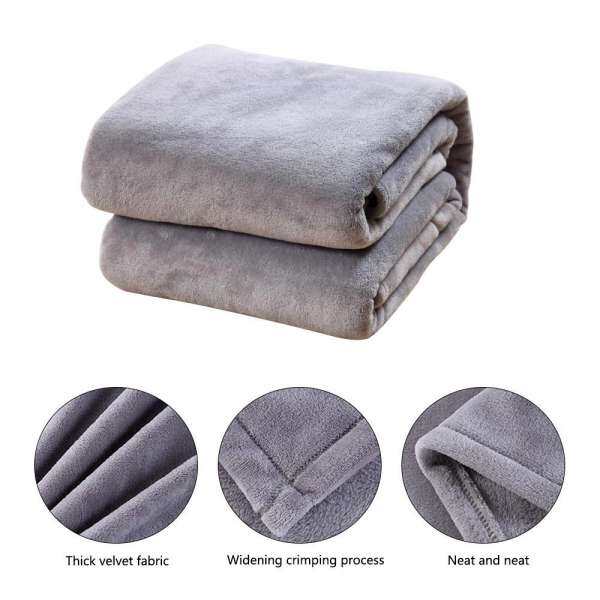 leegoal Ultra Soft Thicken Blanket Coral Fleece Blanket Plush Microfiber Polar Solid Bed Blanket Cozy Couch Blanket Throw Blankets for Couch, Bed, Sofa, Everyday Use（220x230cm）