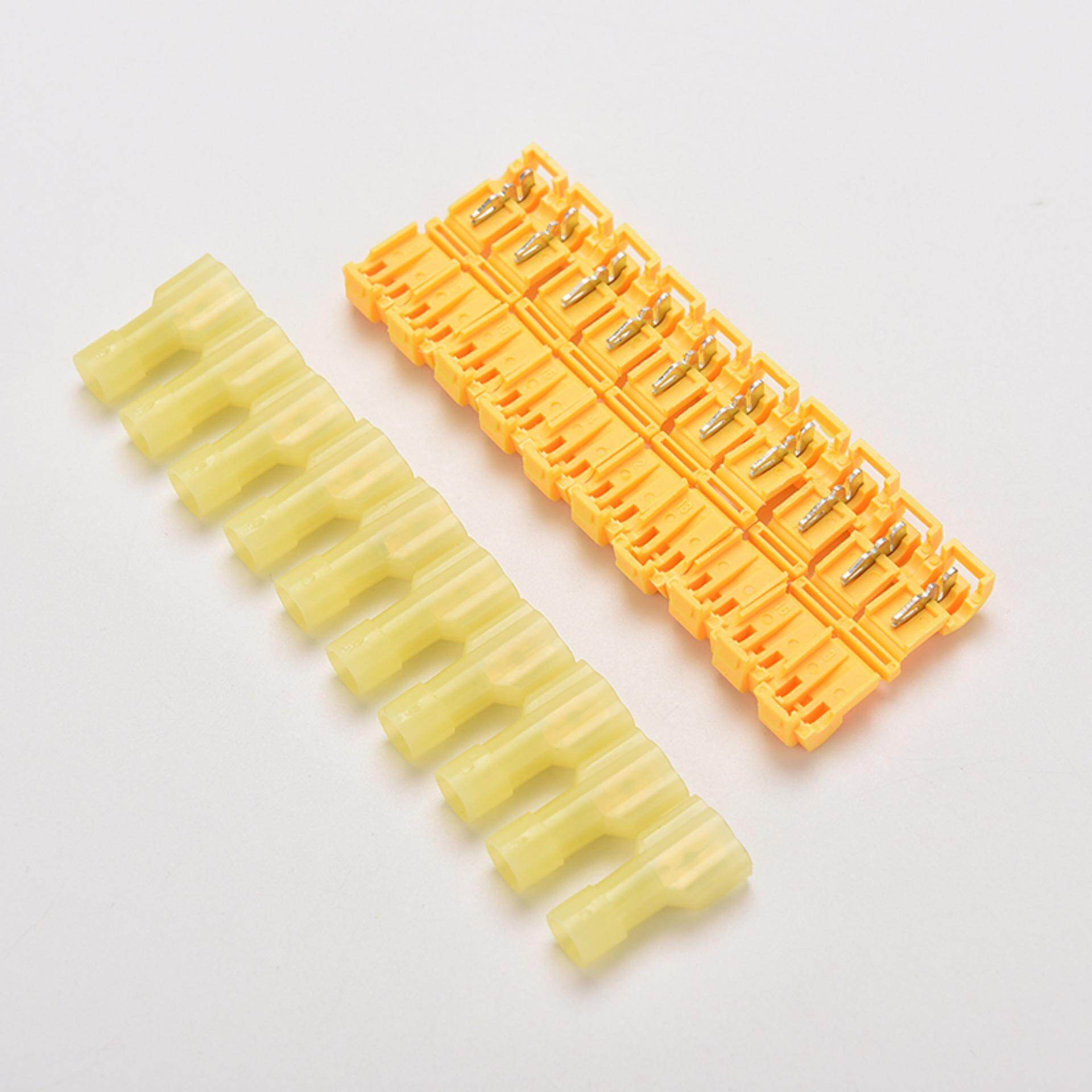 100PCS Yellow Scotch Lock Quick Splice 12-10 AWG Wire Connector 805P3