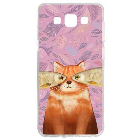 แมวปลาซิลิโคน TPU แบบนิ่มเคสโทรศัพท์สำหรับซัมซุงกาแล็คซี่ A5 2015 แมวปลาซิลิโคน TPU แบบนิ่มเคสโทรศัพท์สำหรับซัมซุงกาแล็คซี่ A5 2015