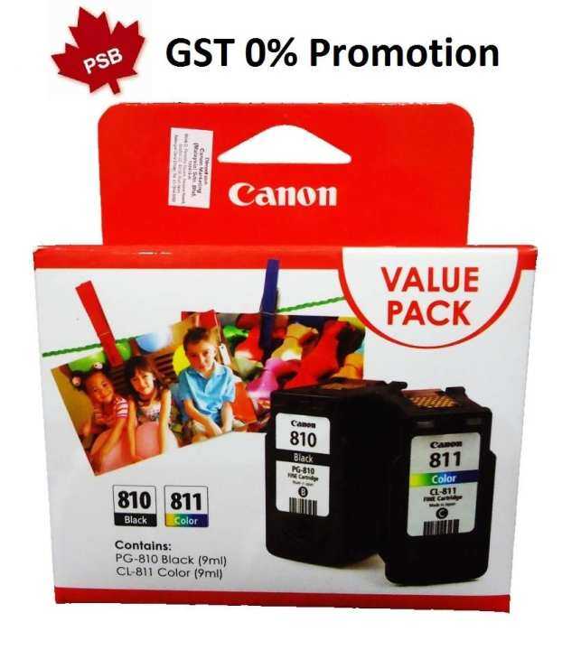 Canon PG-810+CL-811 VALUE SET Ink Cartridge (Black + Color) | Lazada