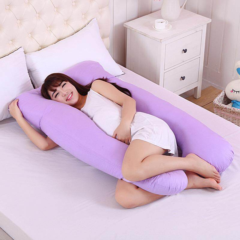 Sleeping Support Pillow For Pregnant Women Body 100% Cotton Pillowcase U Shape Maternity Pillows Pregnancy Side Sleepers Bedding - intl