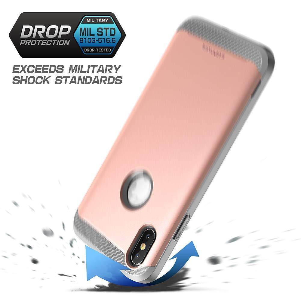 SUPCASE iPhone Xs Max Case Shocproof Protective with Screen Protector TPU Dual Layer Armor Cover 6.5 Inch