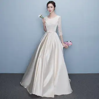Black Red Champagne Night Evening Party Formal Full Dress Wedding