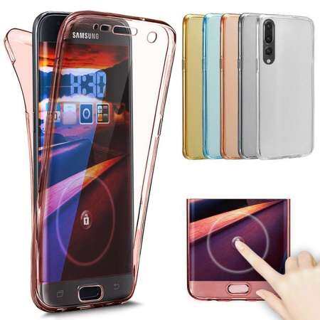 For Huawei P20 Pro Full-Body 360 Coverage Protective Crystal Clear Ultra-Slim Scratch-Resistant Front Back Silicone Rubber Case - intl