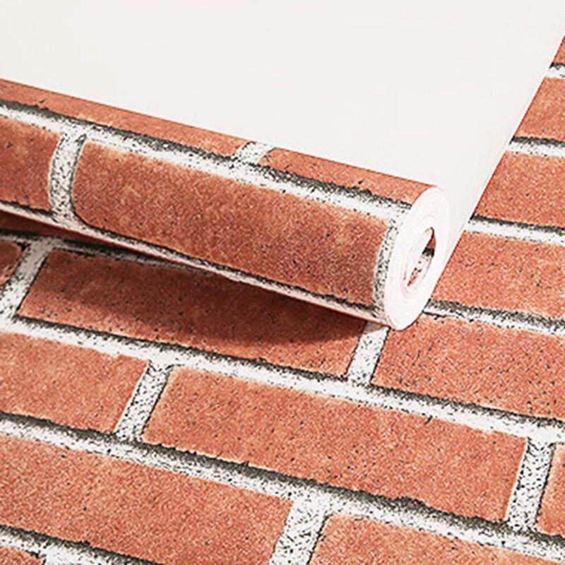 BZY Deep Embossed 3D Brick Wall Paper Modern Vintage Brick Stone Pattern Paper Wallpaper Roll for Living Room Wall Covering Decor