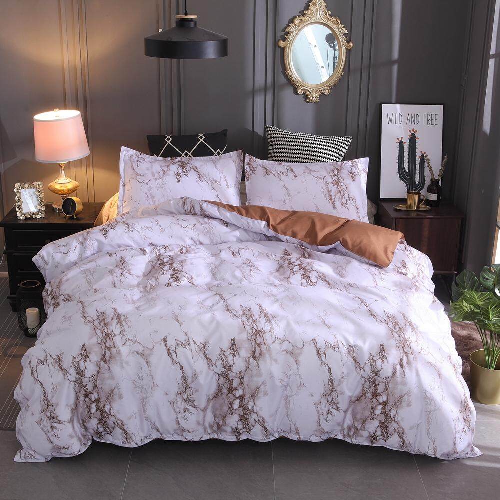 Marbling Duvet Thoải Mái Bộ Chăn Ga 3 mảnh Vỏ gối Bao Da Sang Trọng