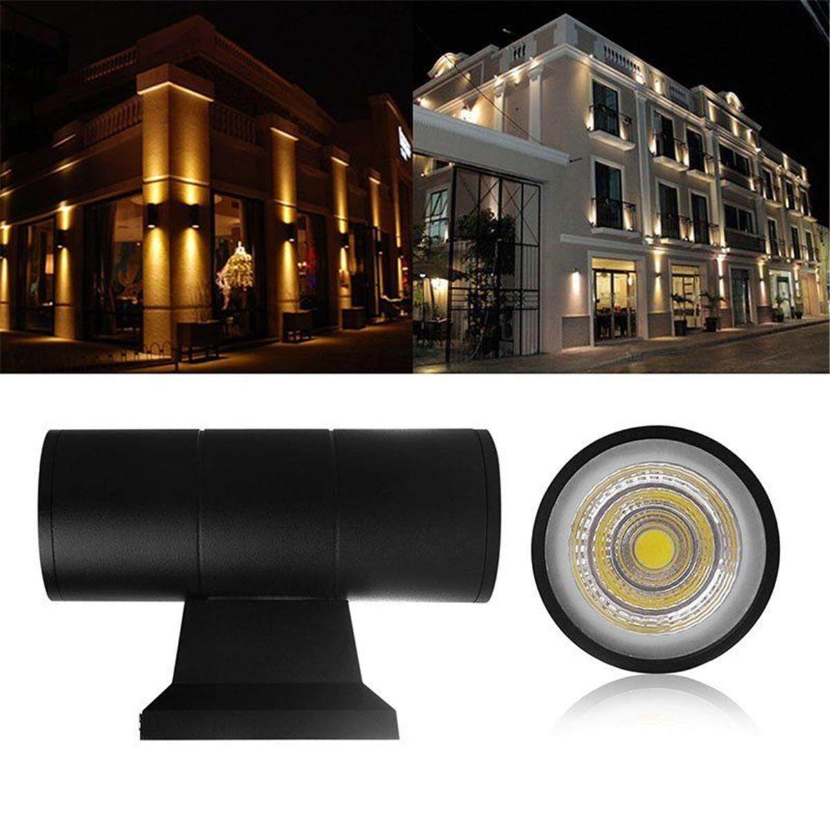 10W LED Dual-Head Up & Down Wall Light Sconce Lamp Outdoor Waterproof [10W warm light]