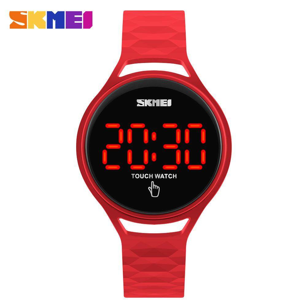 1230LED Jam Tangan Wanita Kalis Air Jenama Mode Sentuhan Tangan Digital Tangan Wanita Pelajar Jam untuk Jam Sukan Lelaki