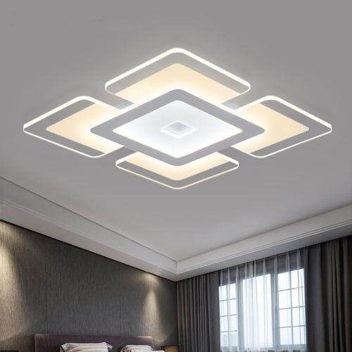 Hình chữ nhật Acrylic Hiện Đại ĐÈN LED Ốp Trần Phòng Khách Phòng Ngủ Vuông Chiếu Sáng # Ánh Sáng Ấm Áp