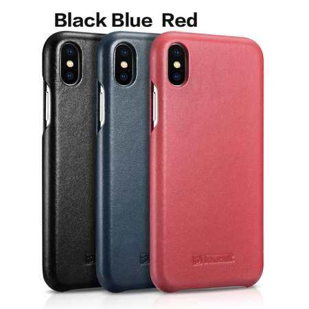 ICARER สำหรับ iPhone XS MAX เคสหนังแท้เคสแบบพับปิดได้ Luxury Original เคสหนังสำหรับ iPhone XS MAX