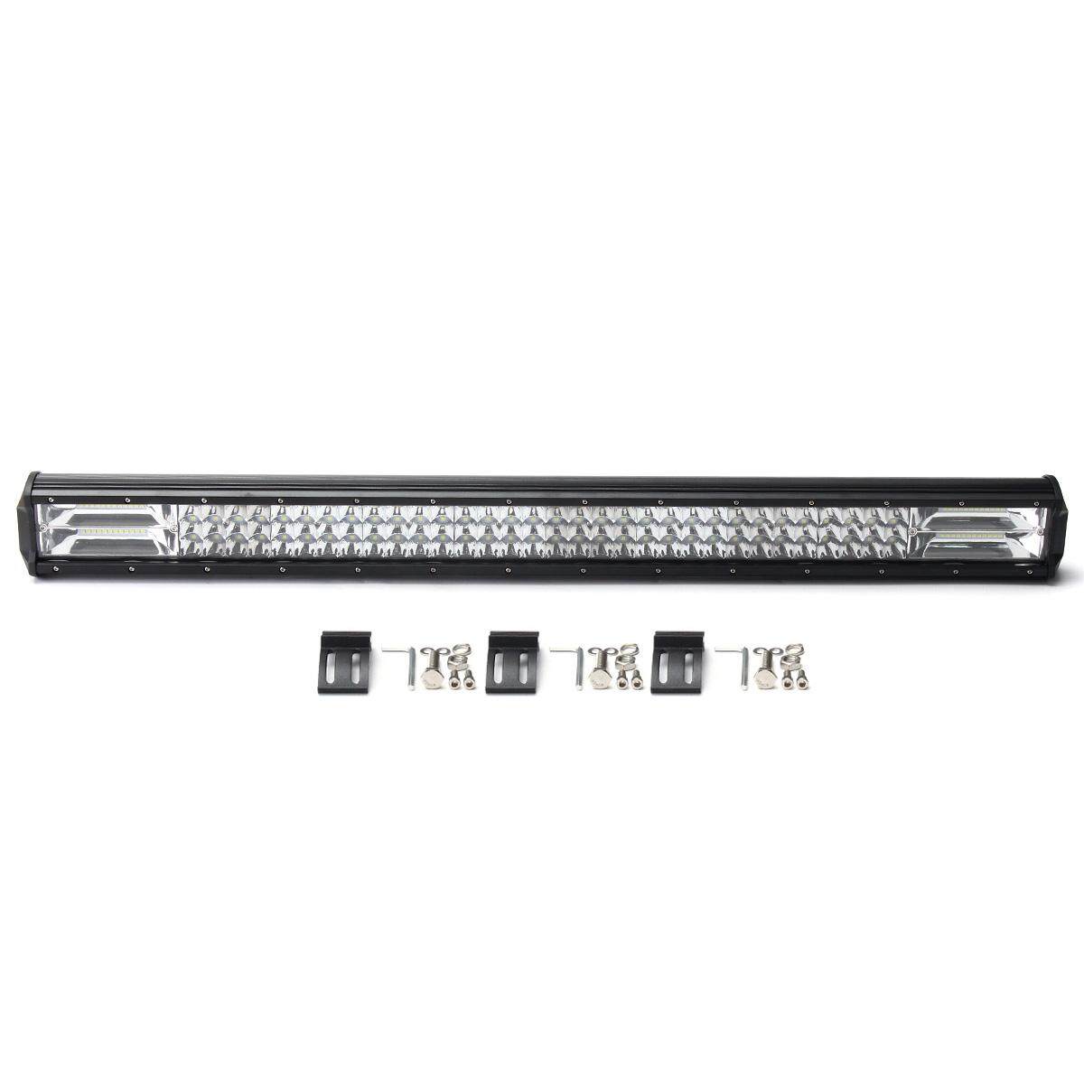 32 Inch 432 W ĐÈN LED Chống Nước Ô Tô Làm Việc Thanh Ánh Sáng Đèn Điểm Lũ Combo Offroad 4WD Đen Vỏ Nhôm Cho xe Jeep Xe Tải