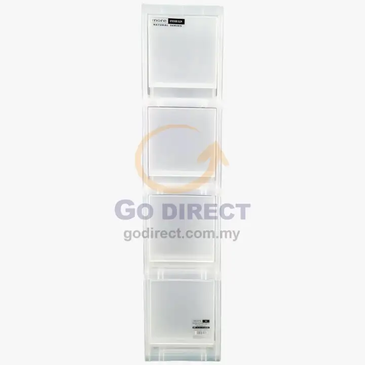 Clover More Natural Slim Na 4 4t Translucent Stylish Storage