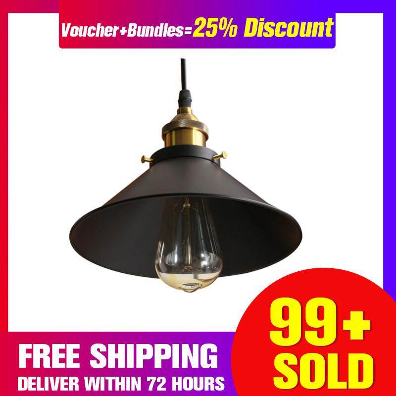 【Free Shipping + Super Deal + Limited Offer】Retro Industrial Vintage Hanging Iron Ceiling Lamp Pendant Light Fixture Bedroom
