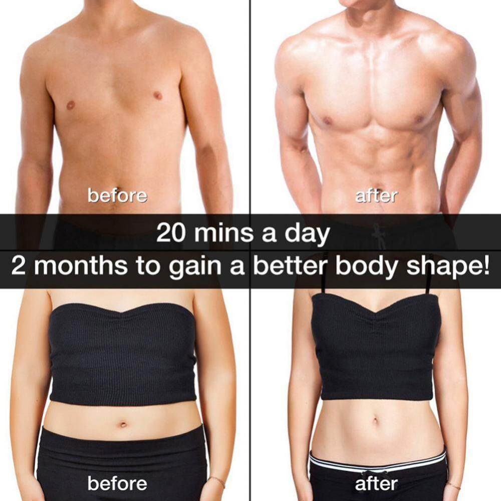 EMS Intelligent Strength Training Patch (1 Abdomen + 1 Main) (Black + Red)
