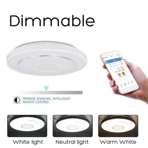 48 Wát Bluetooth Âm Trần Downlight Âm Trần LED Hiện Đại Đèn Điều Khiển Cho Google Alexa