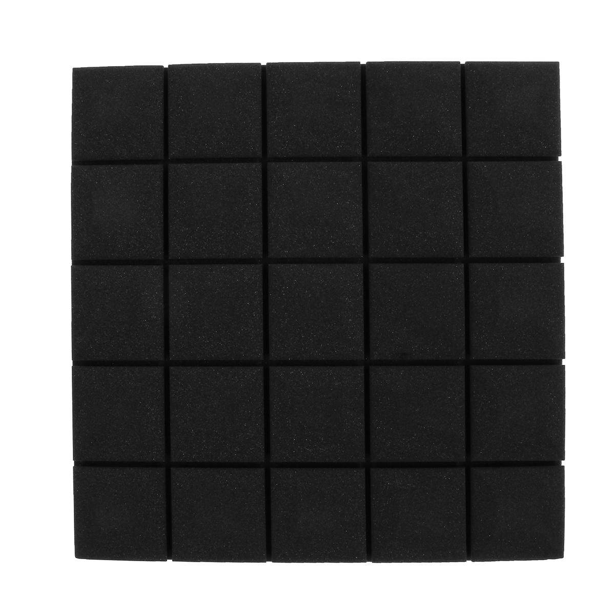 6Pcs 50x50x5cm Soundproof Acoustic Foam Wedge Studio Sound Absorption Wall Panel