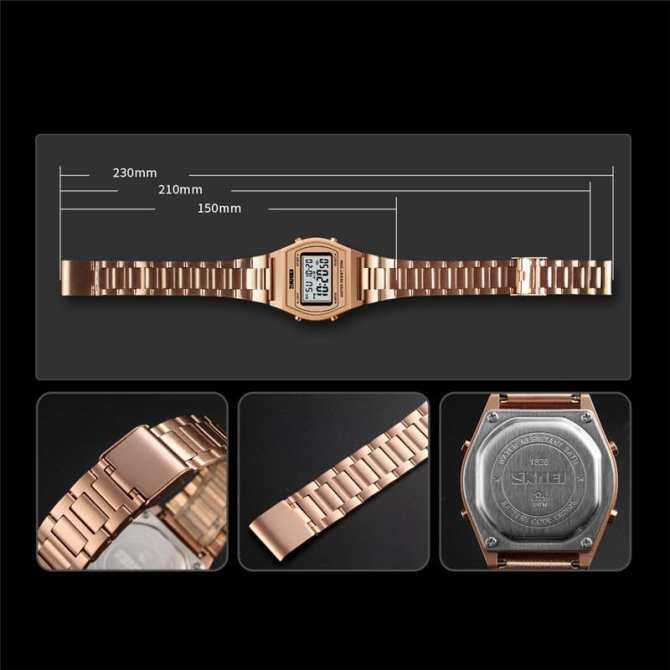 ... Homester Skmei 1328 Men Fashion Outdoor Sportluxury Digital Watch Stopwatch Alloy Strap Business Work 12/ ...