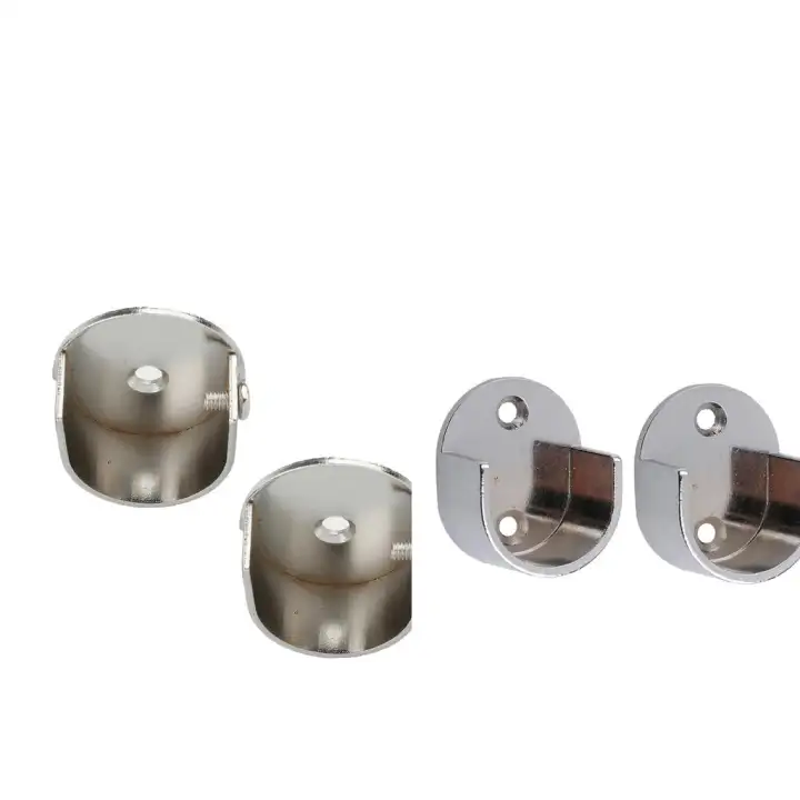 Bolehdeals 2 Pairs Recess Bracket Curtain Rail Support Curtain