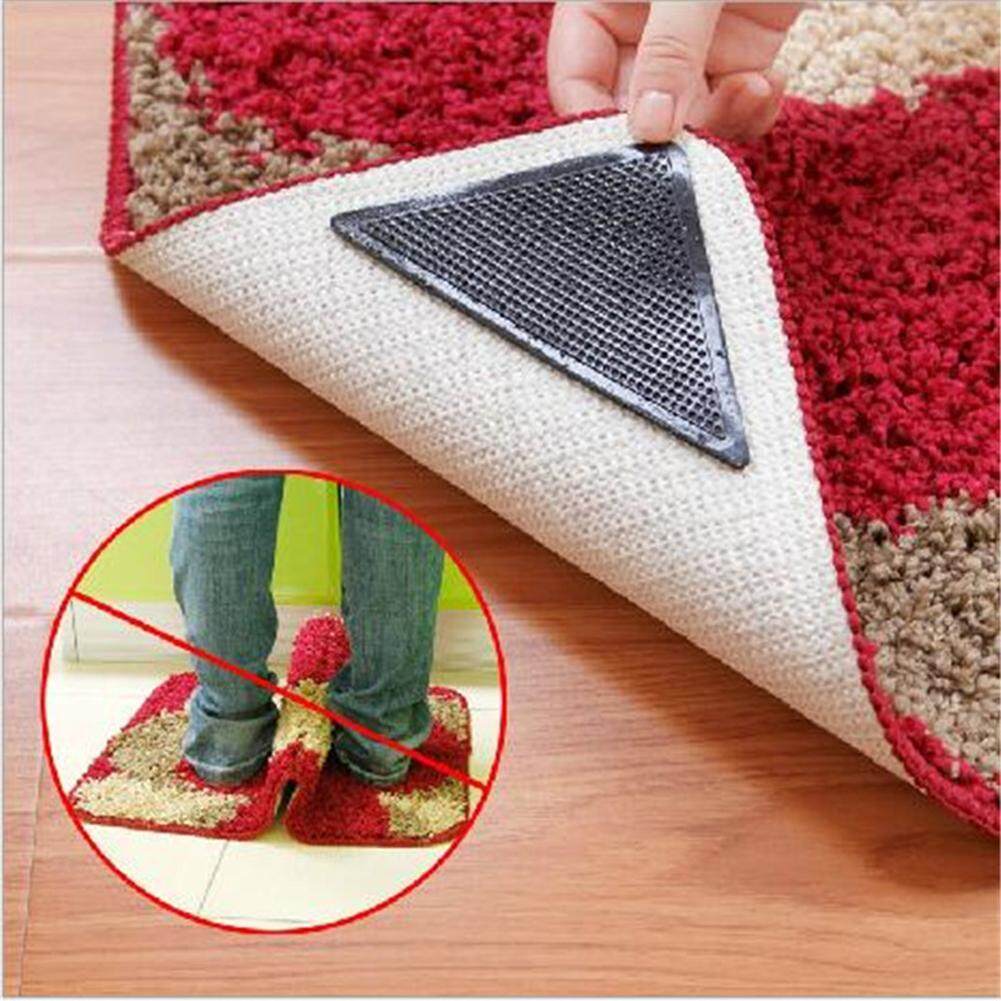 Rug Carpet Mat Grippers Anti Skid Corners Pad Bathroom Car - intl