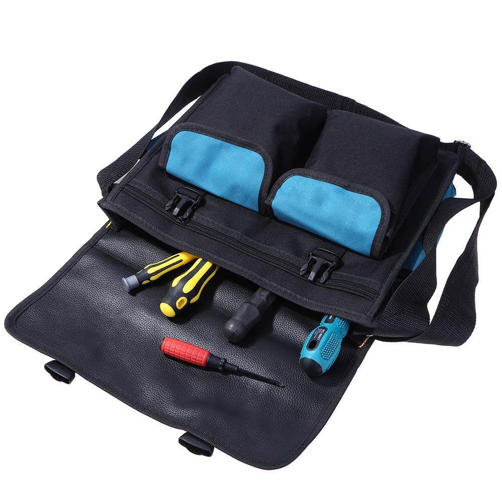 Newlifestyle Waterproof Wear Resistant Electrician Toolkit Shoulder Pouch Tools Bag - intl(Trắng cổ)