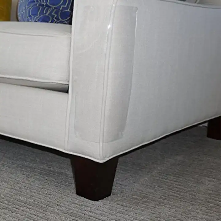 Withritty 6 Pcs Cat Scratch Furniture Clear Premium Plastic Couch