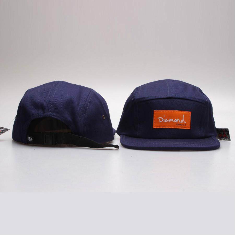 diamond 5 panel cap