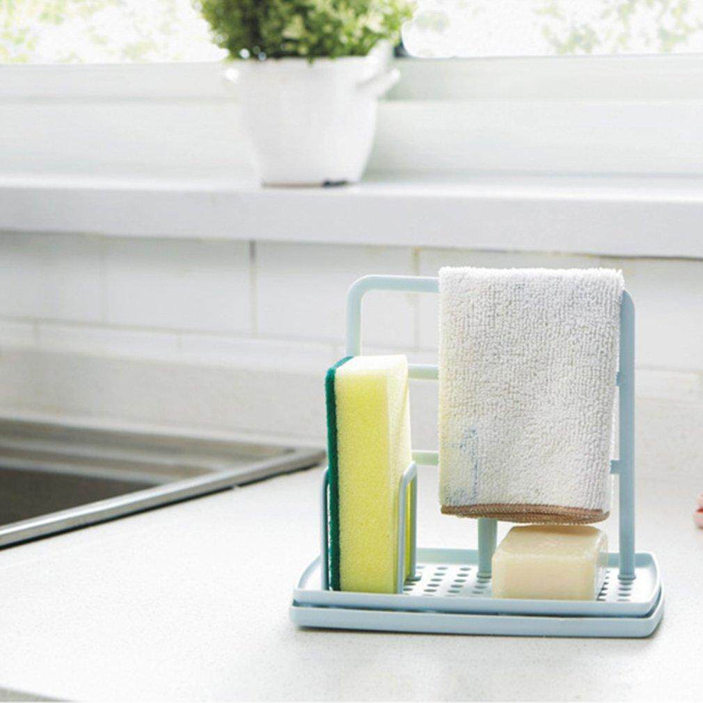 Bán Chạy nhất Nhà Bếp Để Bàn Áo Đa Chức Năng có Giá Để Đồ Dishcloth Bọt Biển Xà Bông