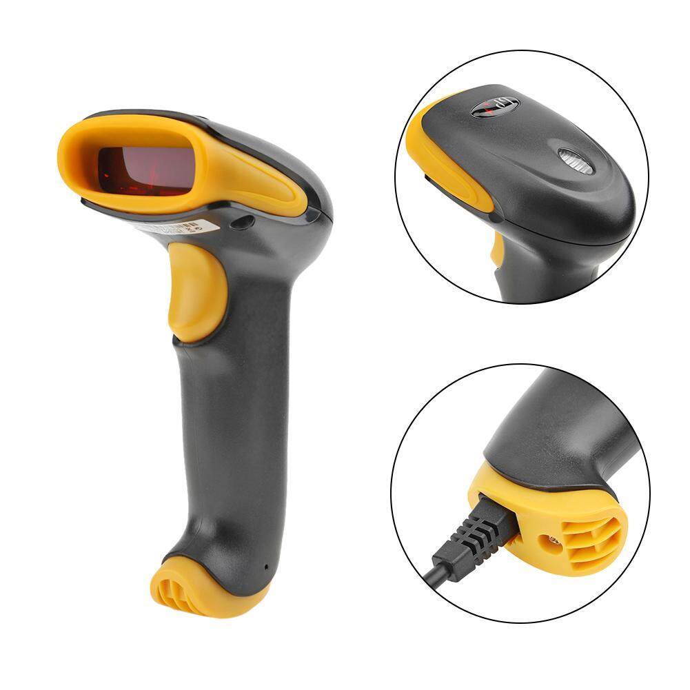 Auto Induction Laser Barcode Scanner Wired 1D Bar Code Reader Scanning(Black)(Black)