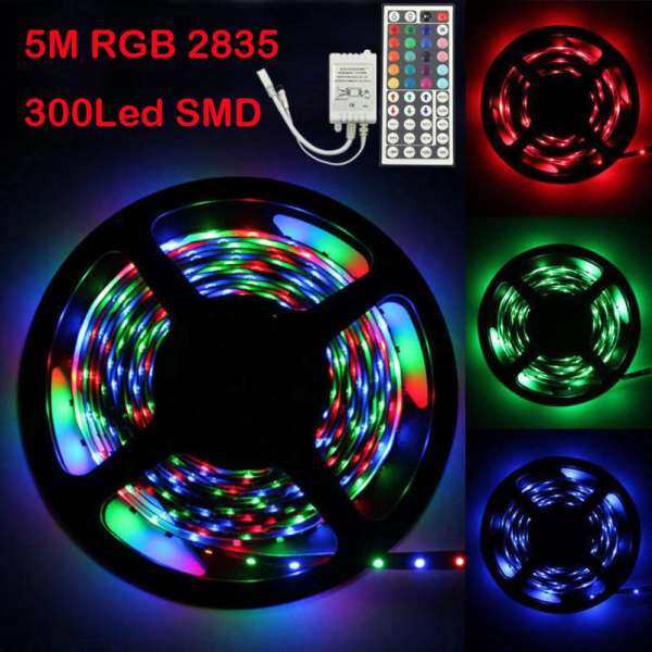 JY 5 M RGB 2835 300Led SMD Ánh Sáng Linh Hoạt Dải Đèn + 44 phím Điều Khiển từ xa IR