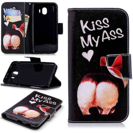 For Samsung Galaxy J4 2018 Premium Design Stand Flip PU Wallet Leather Case Cover - intl