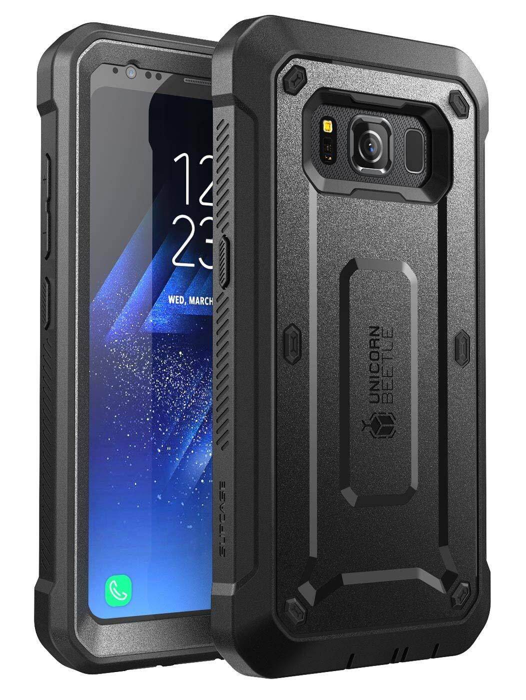 Ốp Cho Samsung Galaxy S8Active Vỏ Ốp Gồ Ghề Toàn Thân SUPCASE Với Bảo Vệ Màn Hình Và Bao Da Kẹp Thắt Lưng