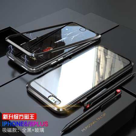 สำหรับ Apple iPhone 6 6 วินาทีการดูดซับแม่เหล็กเคสโทรศัพท์โลหะ Ultra แม่เหล็กกระจกเทมเปอร์ 360 คลุมทั้งหมด สำหรับ Apple iPhone 6 6 วินาทีการดูดซับแม่เหล็กเคสโทรศัพท์โลหะ Ultra แม่เหล็กกระจกเทมเปอร์ 360 คลุมทั้งหมด