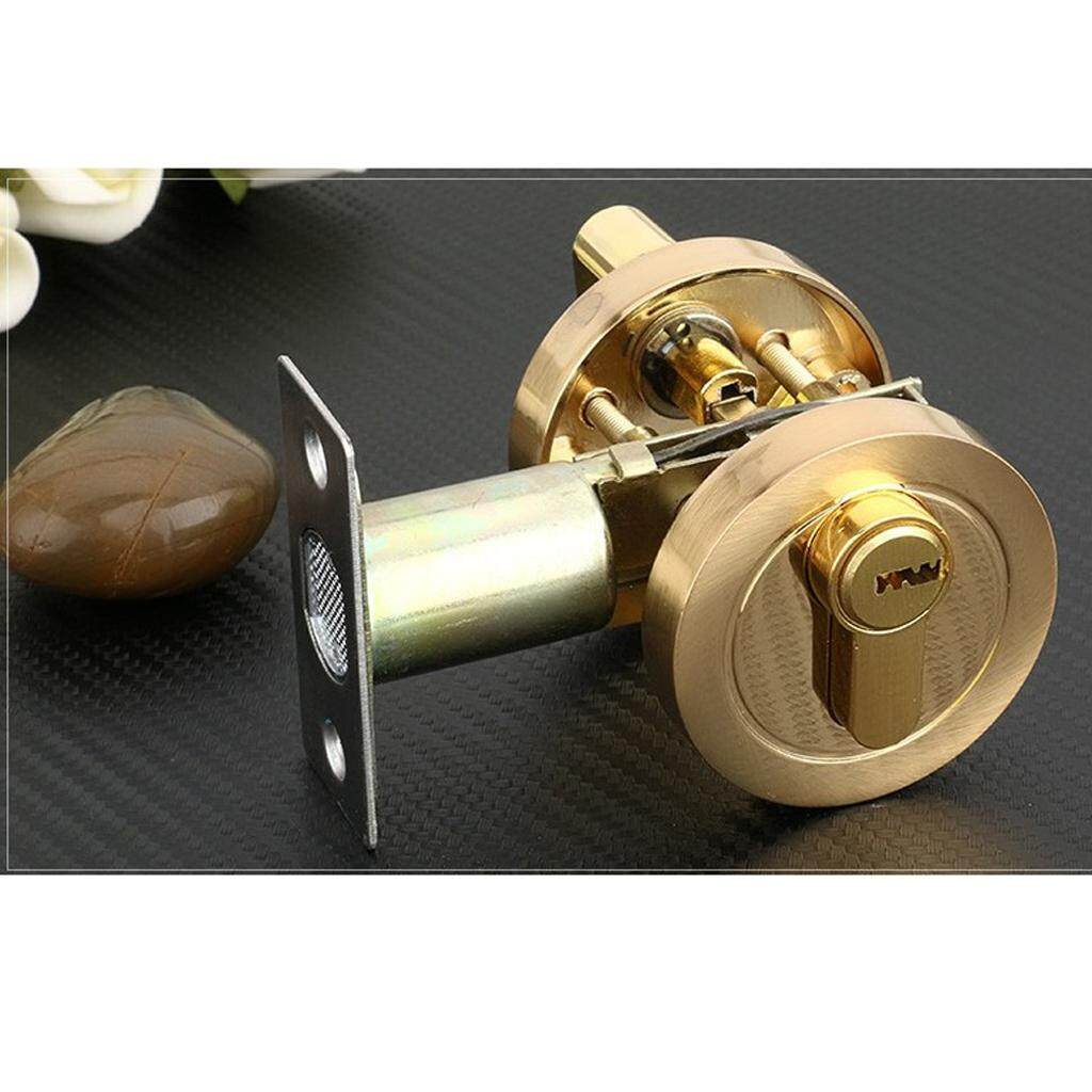 Bolehdeals Brass Cylinder Deadbolt Door Lock Security Dead Bolt