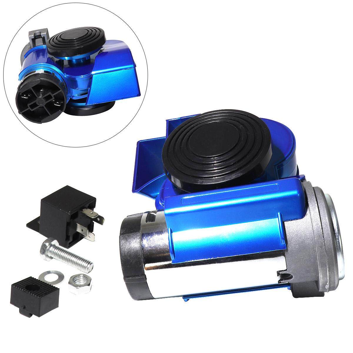12 V Mobil Kendaraan Suv Lacquer Biru Siput Kompak Dual Bel Udara untuk Sepeda Motor Yach