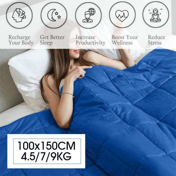 4.5 kg Extra Mềm Màu Đỏ Minky & Voan Có Trọng Số Cảm Quan Chăn 100x150 cm