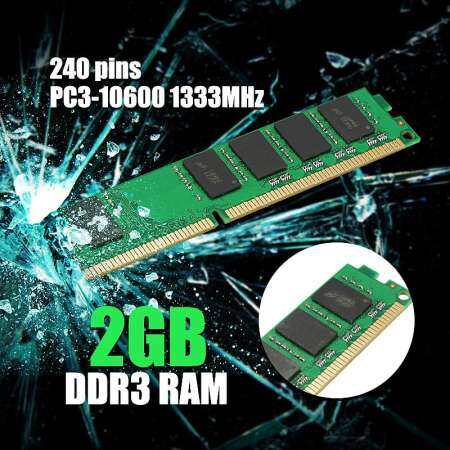 【การจัดส่ง + Super DEAL + จำกัด Offer】2GB DDR3 PC3-10600 1333 เมกะเฮิร์ตซ์เดสก์ท็อป DIMM หน่วยความจำ 240 Pins สำหรับระบบหลายระบบ