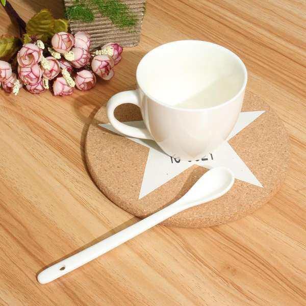 Nút chai Gỗ Uống Coaster Cà Phê Thảm Bàn Chịu Nhiệt Vòng Uống Thảm